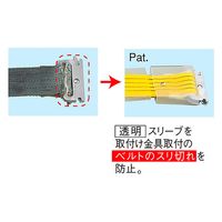 パーマンコーポレーション ベルト荷締機 ラッシングベルト JIS 巾50 固定1m 巻取2m Eクリップ 6482470000 1個（直送品）