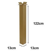 トッパン・コスモ ゴルフクラブ用ダンボール 5枚セット 13×13×122cm FG02-0005-SK 1セット(5枚)（直送品）