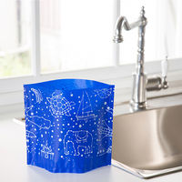 自立型 水切りゴミ袋 星座柄 底面メッシュタイプ 三角コーナーいらず 25枚入 1袋 ネクスタ