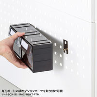 サンワサプライ 作業台 幅1500×奥行770×高さ1700mm グレー×ホワイト RAC-WDKT15077W 1台（直送品）