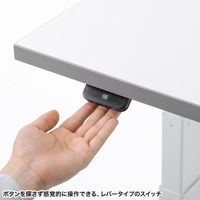 サンワサプライ 電動昇降作業台 メラミン化粧天板 幅1800×奥行500mm ホワイト ERD-WDKM18050W 1台（直送品）