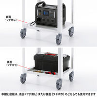 サンワサプライ マルチカート 幅640×奥行450×高さ983mm ホワイト RAC-FA8 1台（直送品）