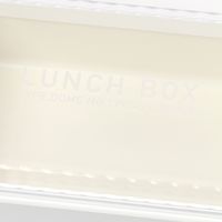 モノクロシルバードームランチボックス ホワイト LAKOLE/ラコレ