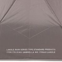 シンプル折り畳み傘 チャコール LAKOLE/ラコレ