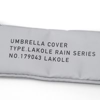 【LAKOLE/ラコレ】 カラビナ付き折り畳み傘ケース グレー