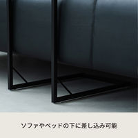 永井興産 スクエアサイドテーブル ラテ 幅450×奥行300×高さ530mm ブラウン NK-332BR 1台（直送品）