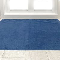 マルナカ タオルバスマット45x60cmブルー 2005 1セット(3枚)（直送品）