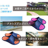 ジェイワークスプランニング EVAソフトサンダル ネイビー×ピンク EV-54 1足（直送品）