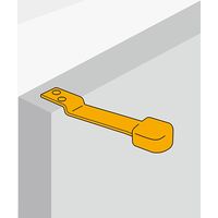 New Hikari (ニューヒカリ) ライズ戸当り シルバー白ゴム SH-TRZ90S-W 清水 1個（直送品）