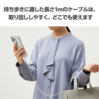 エレコム iPhone充電 ライトニングケーブル 1m 最大12W 白 MPA-UALEC10WH 1個