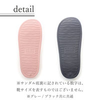 ストロング 防水 かかとぽっこりEVAサンダル L ネイビー 1足 10-7-120（直送品）