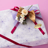 ヘッズフルリールアレンジメント/ラズベリーホワイトー9 1袋（6個入）