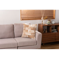 東谷 ROOM ESSENCE クッション 幅450×奥行450×高さ160mm ベージュ FAB-102BE 1個（直送品）