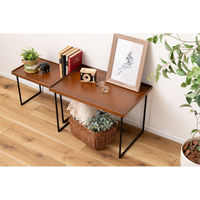 東谷 ROOM ESSENCE ミニテーブル L 幅600×奥行400×高さ400mm ブラウン GT-314BR 1台（直送品）