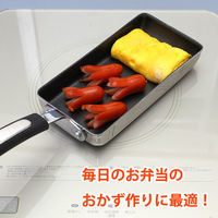 谷口金属工業 卵焼きフライパン 9×18cm IH ガス火対応 スリム 1セット(3個)