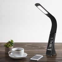 ゼピール LEDスタンドライト（デジタル表示付）ブラック DLS-H2008-BK 1台