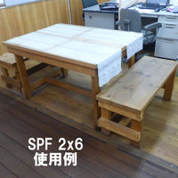 大日本木材防腐 SPFツーバイ材2×6×8F（38×140mm 長さ2336mm） 1セット(3本)（直送品）