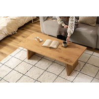 東谷 ROOM ESSENCE リビングテーブル 幅1200×奥行550×高さ380mm ナチュラル JPT-89OAK 1台（直送品）