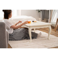 東谷 猫脚コタツ 長方形 KT-412WH 1台（直送品）