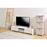 東谷 ROOM ESSENCE ローボード 幅1500×奥行400×高さ300mm ホワイト LE-455WH 1台（直送品）