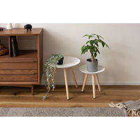 東谷 ROOM ESSENCE トレーテーブル S 幅295×奥行295×高さ295mm ホワイト LFS-190C 1台（直送品）