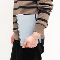 共栄プラスチック 手帳のしっかりシタ字キピンク SHST-A5-P 1セット(5枚)（直送品）