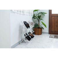 東谷 ROOM ESSENCE フォールディングシューズラック ホワイト MIP-68WH 1台（直送品）