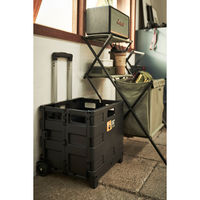 東谷 フォールディングキャリーワゴン LFS-35BK 1台（直送品）