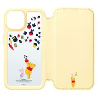 PGA iPhone13用 ガラスフリップケース くまのプーさん PG-DGF21K04POO 1個（直送品）