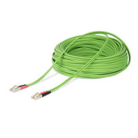 Startech.com OM5マルチモード光ファイバーケーブル/25m/LC-LC LCLCL-25M-OM5-FIBER 1個（直送品）
