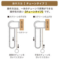 トーソー 【規格品】チェーンタイプ・ロールスクリーン 幅45cm×高さ180cm グリーン 4975559890586 1セット（直送品）