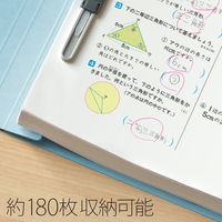 プラス 紙製ファイル フラットファイル 年組氏名 B5 タテ ロイヤルブルー 79521 1箱(1袋(10冊入)×10)