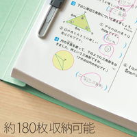 プラス 紙製 フラットファイル ねんくみなまえ A4 タテ ブルー 79605 1箱（1パック（3冊）×40）