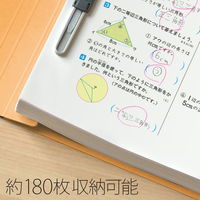 プラス 紙製ファイル フラットファイル ねんくみなまえ A4 タテ イエロー 79587 1袋(10冊入)