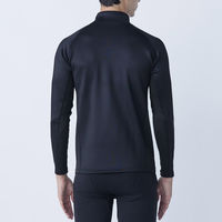 おたふく手袋 BTヒートブースト ヘビーウェイト ハーフジップハイネックシャツ ブラック M JW-187 1枚