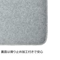 エヌ・エレファント &NE 低反発ジュートチェアパッド マル ホワイト 丸型 敷パッド チェアマット 滑り止め 1個