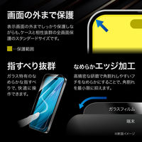 MSソリューションズ iPhone 16 Pro ガラスフィルム ブルーライトカット LN-IP24FGB 1個