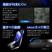 iPhone 16 Pro ガラスフィルム「GLASS PREMIUM FILM」全面保護 超強度・耐衝撃3倍 ブルーライトカット（直送品）