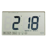 インテック 置き時計 大画面・大音量タイマー ホワイト GRS203 1台