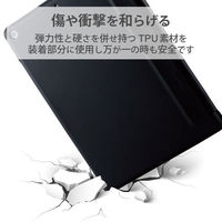 エレコム iPad 2020年 2019年 10.2インチ ケース カバー レザー 黒 TBWA19RWVSABK 1個（わけあり品）