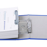 アスクル　パイプ式ファイル 両開き　ベーシックカラースーパー（2穴）A4ヨコ　とじ厚60mm背幅76mm　ブルー　 オリジナル（わけあり品）