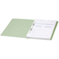 アスクル フラットファイルベーシック A4タテ 緑 10冊 オリジナル（わけあり品）