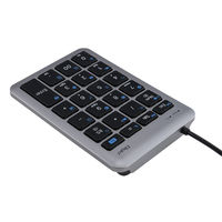 ナカバヤシ Type-C有線テンキー 22ショートカット グレーブラック TNK-SU235GYBK 1個