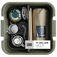 リス トランクカーゴTC-30S LOW グリーン GHON152 1個