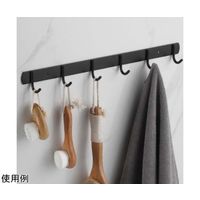 Trimate 壁面用ステンレスフック ブラック フック6本 TR-KF001-6 1個 67-4918-91（直送品）