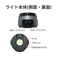 Trimate 充電式LEDヘッドライト・ランタン 裏面マグネット 専用クリップ搭載 TR-HD005 1個 67-4918-44（直送品）
