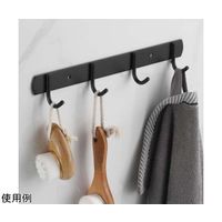 Trimate 壁面用ステンレスフック ブラック フック4本 TR-KF001-4 1個 67-4918-89（直送品）