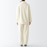 【アウトレット】【レディース】無印良品 婦人 静電気が起きにくい 着る毛布 パジャマ 婦人S アイボリー 良品計画