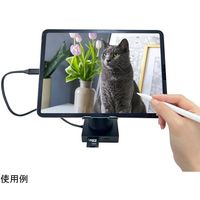 リーダーメディアテクノ 10in1 スタンド型 USB TypeーC ドッキングステーション L-CH10-S 1個 66-0022-97（直送品）