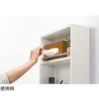 オークス スリムラック 幅379×奥行135×高さ600mm JR51412 1台 67-5199-85（直送品）